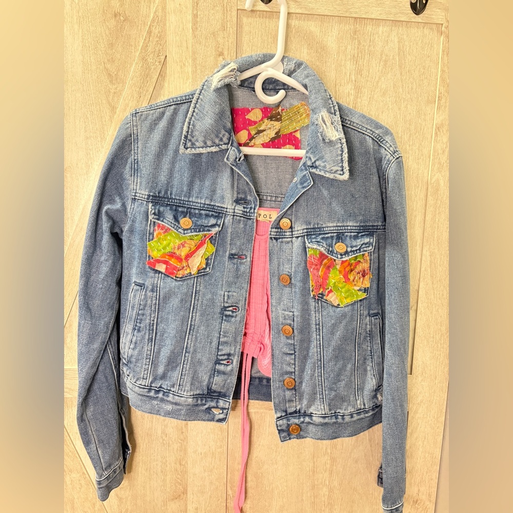 Upcycled Denim Jacket + POL Cami